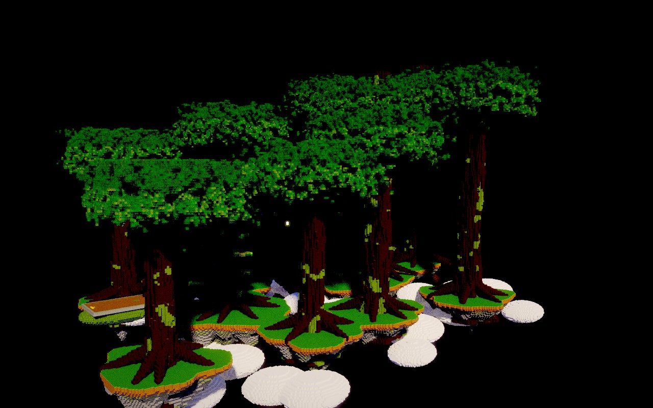 La Grande Ascension : un parcours dans une forêt d'arbres géants.